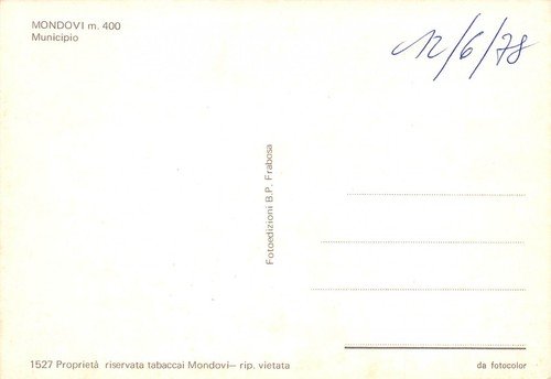 Cartolina Mondovì Municipio | Immagine Gallery 2