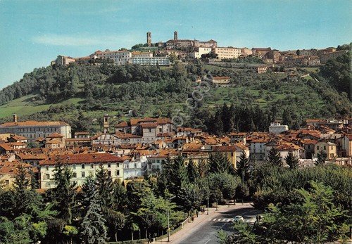 Cartolina Mondovì panorama paese case strada anni '90 | Immagine principale