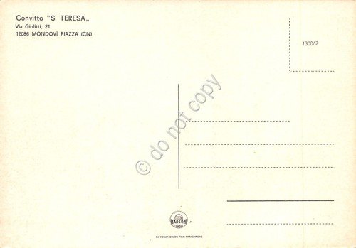 Cartolina Mondovì Piazza Convitto S. Teresa 2 vedute anni '90 | Immagine Gallery 2