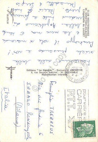 Cartolina Monetier Les Bains Club Mediterranee Aiguillotte du Lauzet | Immagine Gallery 2