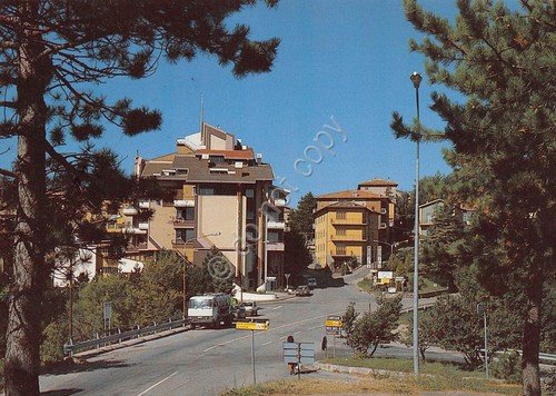 Cartolina Monghidoro Ingresso al paese dalla Futa