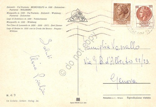 Cartolina Monguelfo vedute varie con stemma (Bolzano) | Immagine Gallery 2