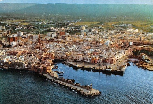 Cartolina Monopoli panorama aereo porto | Immagine principale