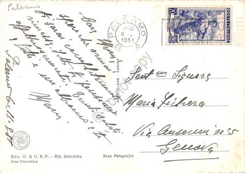 Cartolina Monreale Capitello L'adorazione dei Magi 1951 | Immagine Gallery 2