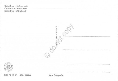 Cartolina Monreale Cattedrale Navata Centrale | Immagine Gallery 2