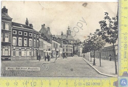 Cartolina Mons - Rue Andre Masquelier - Vg Belge Congo …