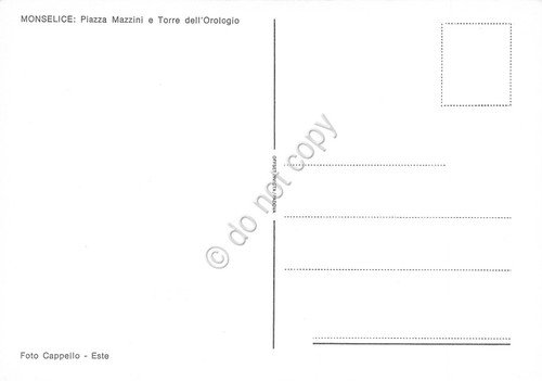 Cartolina Monselice Piazza Mazzini Torre Orologio auto animata anni '80 | Immagine Gallery 2