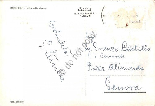 Cartolina Monselice Salita sette chiese