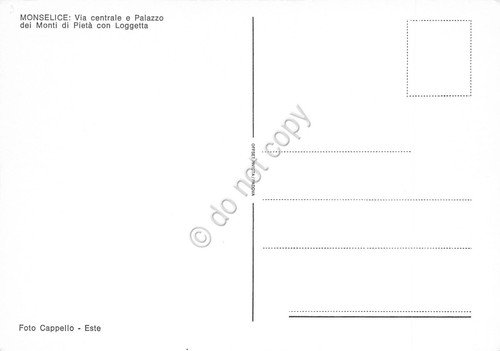 Cartolina Monselice Via centrale Palazzo Monti di Pietà auto anni … | Immagine Gallery 2