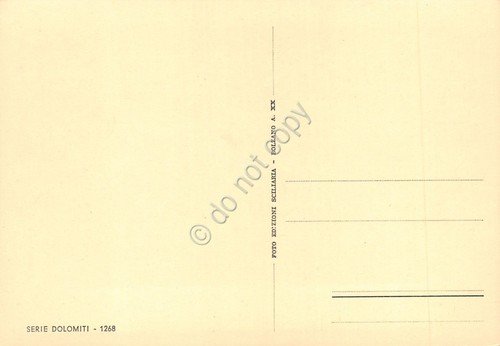 Cartolina Montagna baite con neve serie Dolomiti 1268 anni '40 | Immagine Gallery 2