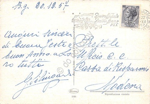 Cartolina Montagna casale bambina con capre 1957 | Immagine Gallery 2