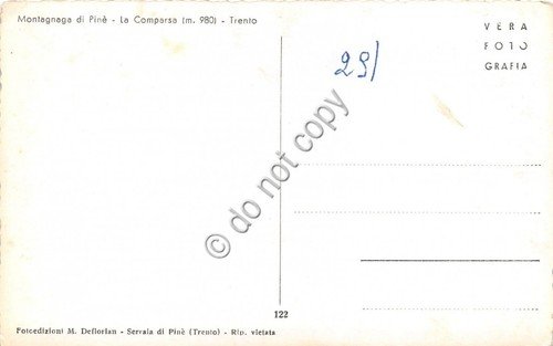 Cartolina Montagnaga di Pinè La Comparsa