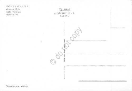 Cartolina Montagnana Porta Vicenza (Padova) | Immagine Gallery 2