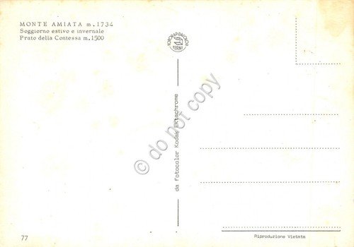Cartolina Monte Amiata Prato della Contessa Animata