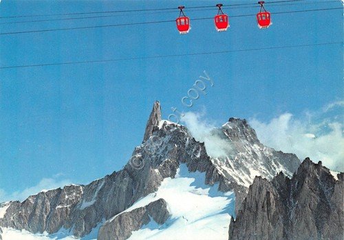 Cartolina Monte Bianco Cabinovia della Vallee Blance | Immagine principale