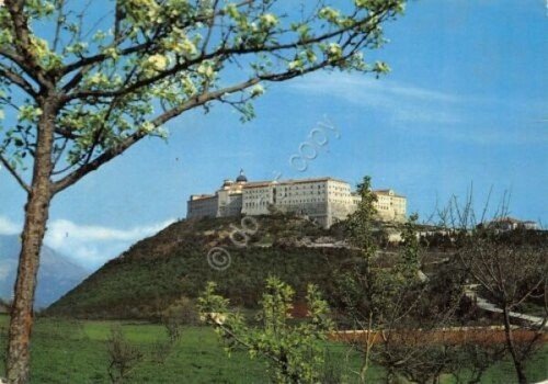 Cartolina Monte Cassino Abbazia 1969 (Frosinone)