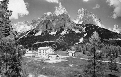 Cartolina Monte Cristallo Grand Hotel Tre Croci 1953 (Belluno)