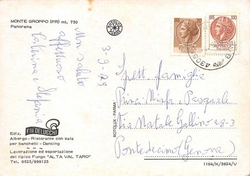 Cartolina Monte Groppo Panorama 1979 | Immagine Gallery 2