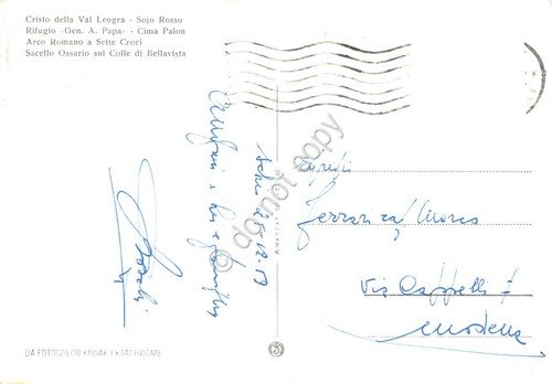 Cartolina Monte Pasubio Cristo di Val Leogra Sojo Rosso Rifugio … | Immagine Gallery 2