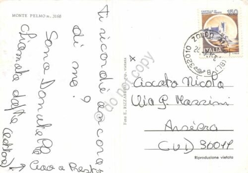 Cartolina Monte Pelmo Panorama (Belluno)