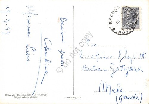 Cartolina Monte Rosa Stazione arrivo seggiovia animata colorata 1959 | Immagine Gallery 2