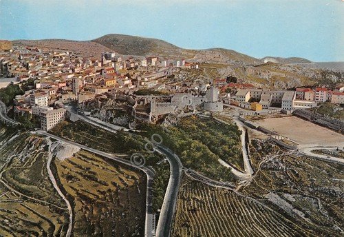 Cartolina Monte Sant'Angelo panorama aereo edifici strade anni '80 | Immagine principale