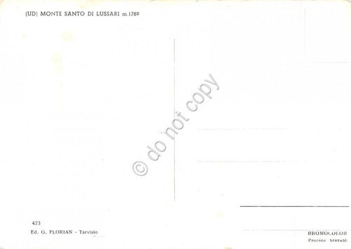 Cartolina Monte Santo di Lussari Udine Panorama