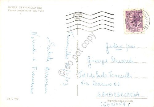 Cartolina Monte Terminillo Veduta panoramica con ville strada auto d'epoca … | Immagine Gallery 2