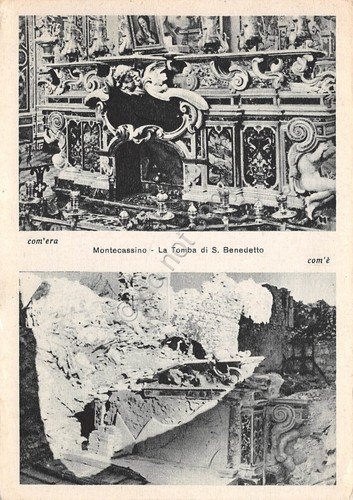 Cartolina Montecassino Tomba di san Benedetto