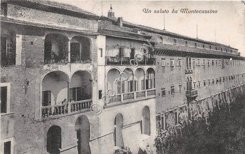 Cartolina Montecassino vista parziale 1926