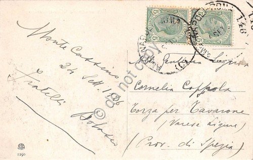 Cartolina Montecassino vista parziale 1926