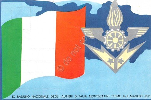 Cartolina Montecatini IX Raduno Autieri d'Italia 1971 | Immagine principale