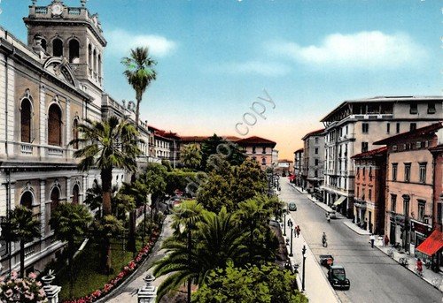Cartolina Montecatini Kursaal e Corso Roma auto d'epoca (Pistoia) | Immagine Gallery 1