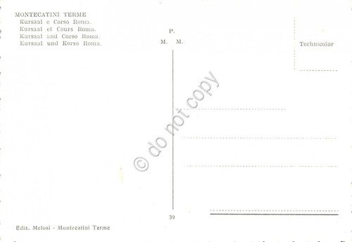 Cartolina Montecatini Kursaal e Corso Roma auto d'epoca (Pistoia)