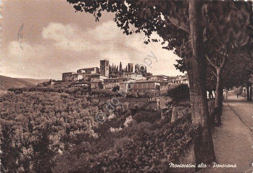 Cartolina Montecatini panorama 1959 | Immagine principale