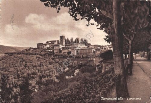 Cartolina Montecatini panorama 1959