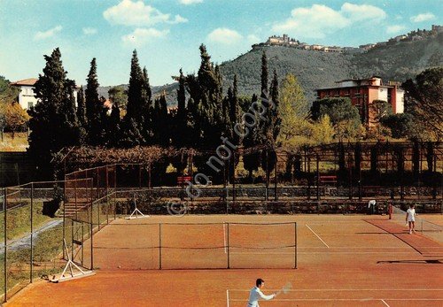 Cartolina Montecatini Terme Campi di tennis | Immagine principale
