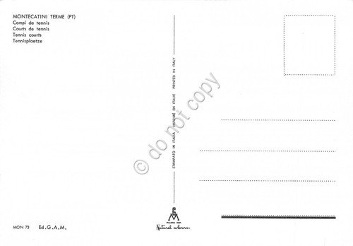 Cartolina Montecatini Terme Campi di tennis | Immagine Gallery 2