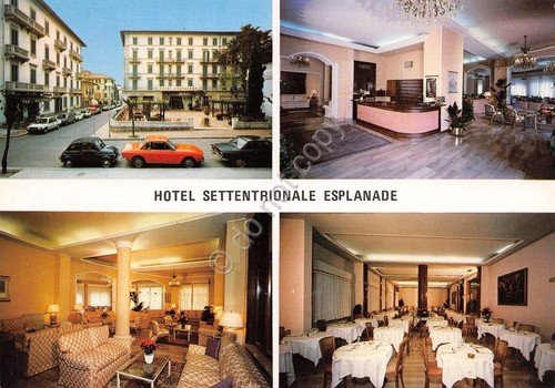 Cartolina Montecatini Terme Hotel Settentrionale Esplanade vedutine 1999