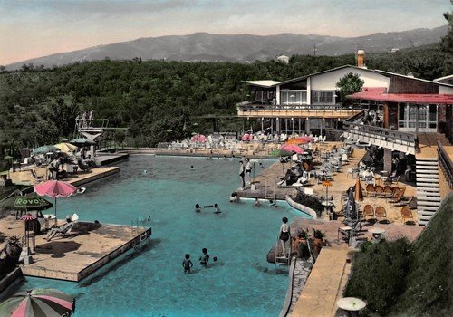 Cartolina Montecatini Terme Piscina delle Panteraie | Immagine principale