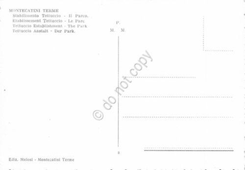 Cartolina Montecatini Terme Stabilimento Tettuccio Il Parco (Pistoia)