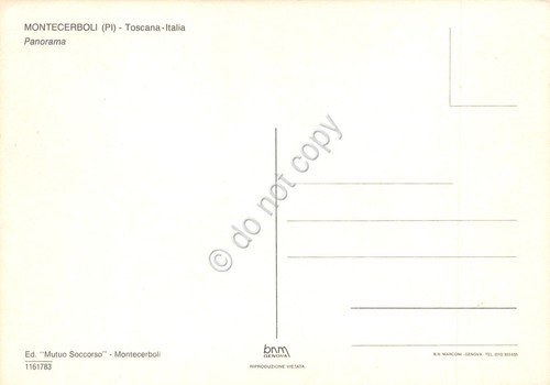 Cartolina Montecerboli Panorama anni '70 | Immagine Gallery 2