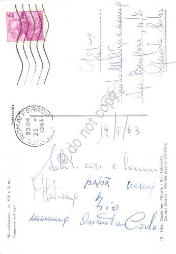 Cartolina Montefiascone Tramonto sul lago 1963 (Viterbo) | Immagine Gallery 2