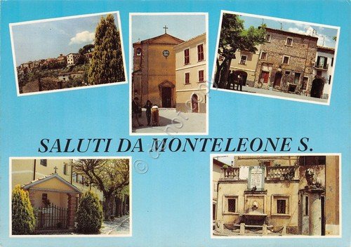 Cartolina Monteleone Sabino vedute (Rieti) | Immagine principale