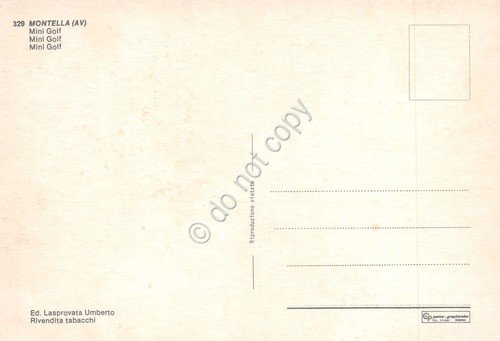 Cartolina Montella Mini Golf animata anni '80 | Immagine Gallery 2