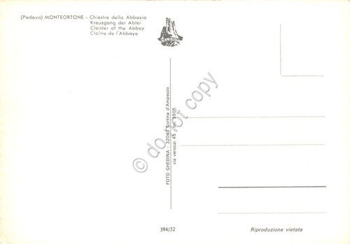 Cartolina Monteortone Abazia Chiostro | Immagine Gallery 2