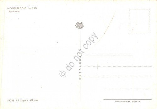 Cartolina Montereggio panorama 2