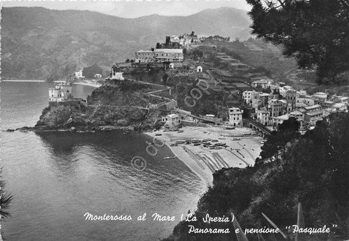 Cartolina Monterosso a Mare Panorama Pensione Pasquale anni '50 (La … | Immagine principale