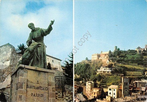 Cartolina Monterosso al Mare Convento Cappuccini 2 Vedute (La Spezia)