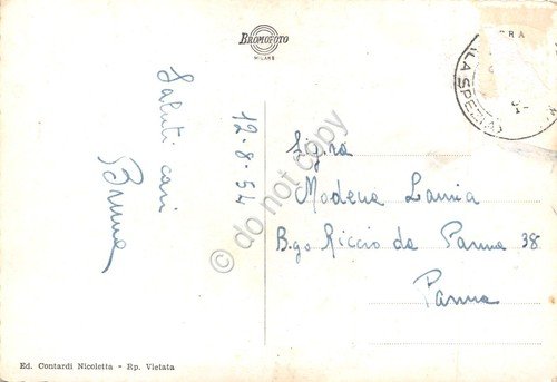 Cartolina Monterosso al Mare vedute varie spiaggia e paese 1954 | Immagine Gallery 2